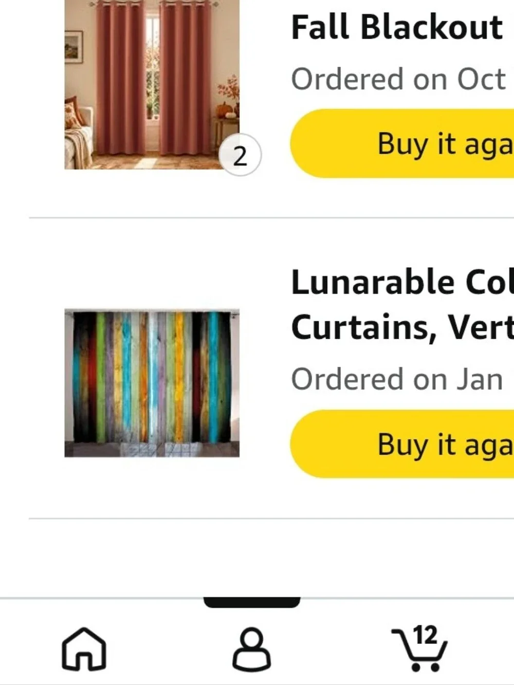 Rustic Multicolor Wood Plank Farmhouse Curtain Panels [2 PC] 52